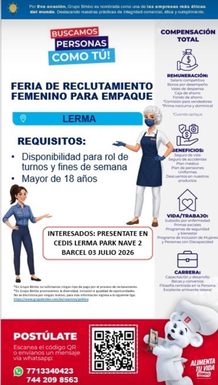 Feria de Reclutamiento Femenina para Empaque
