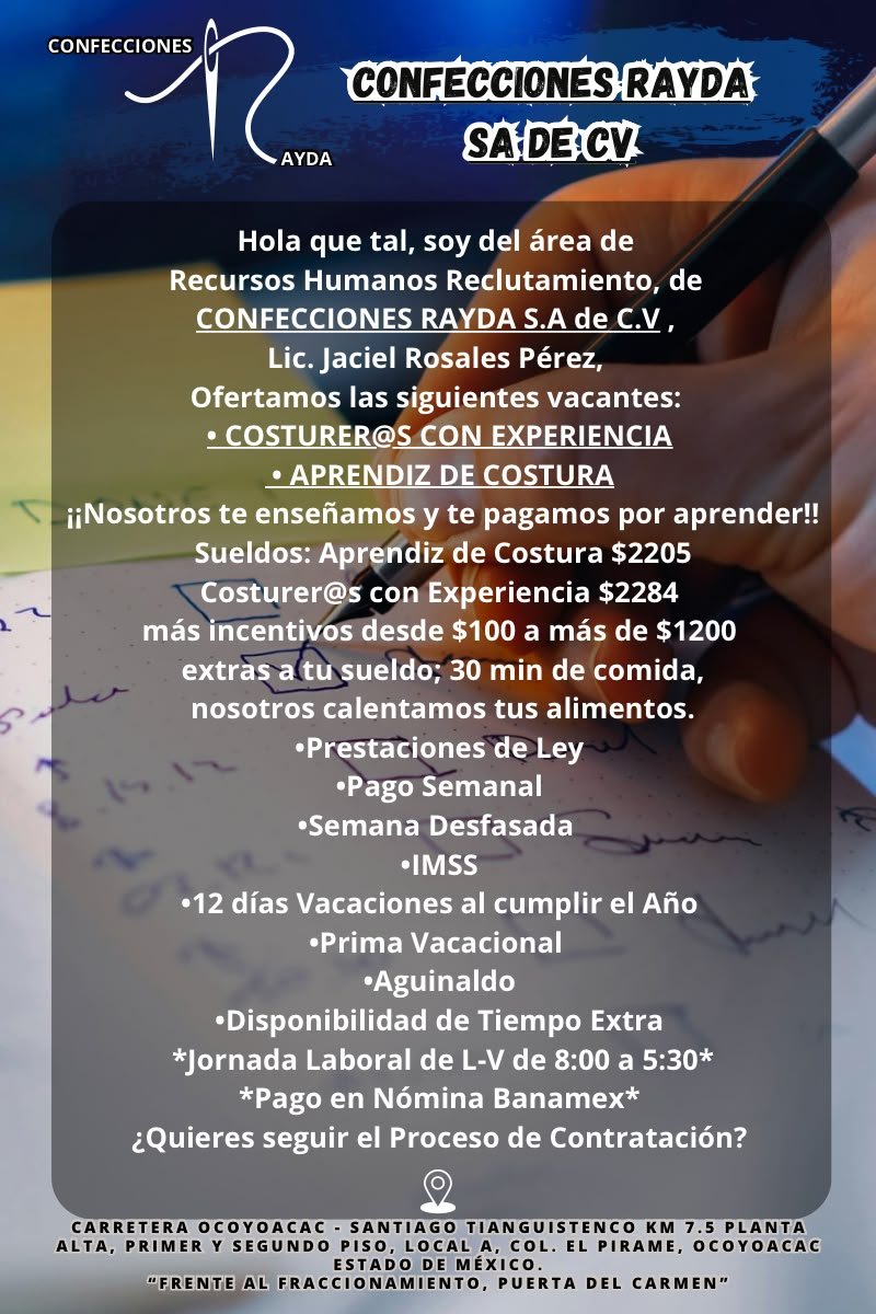 Aprendiz de Costurera