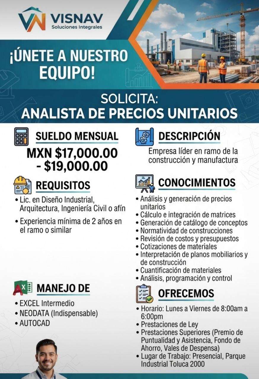Analista de Precios Unitarios