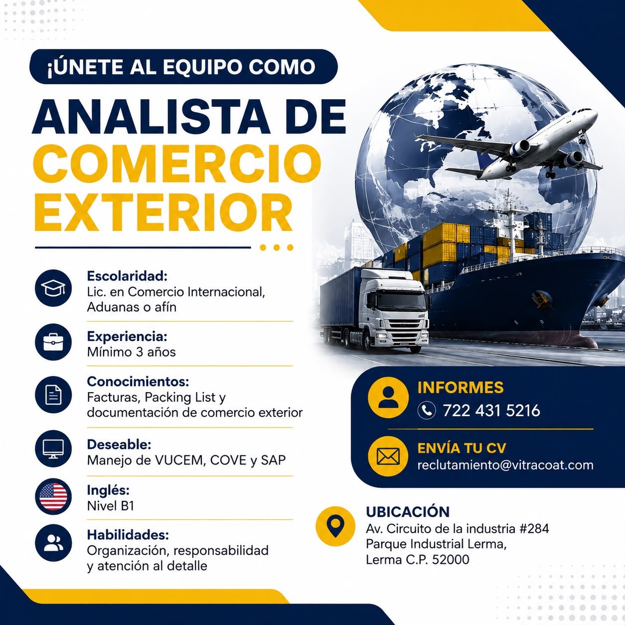Analista de Comercio en Exterior